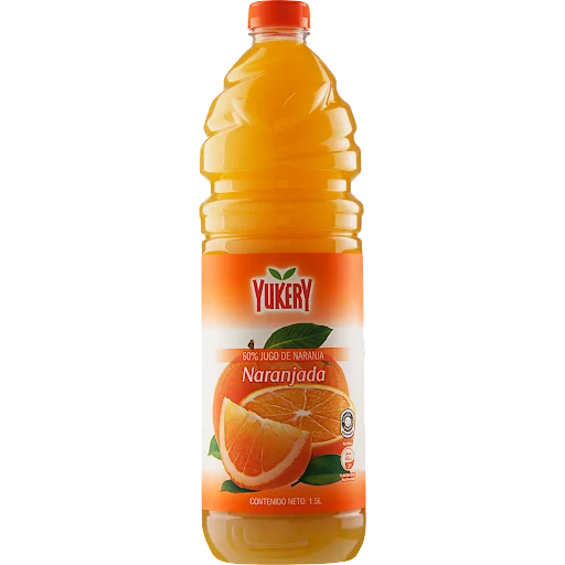 YUKERY NARANJA S/A PET 1.5 L x 6 Uds.