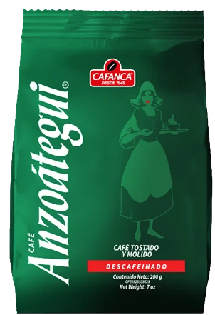 ANZOATEGUI CAFE DECAF 200 GR x 10 Uds.