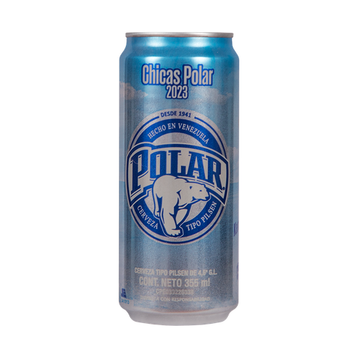[F01085] POLAR PILSEN LATA SLEEK PL 355 ml x 24 Uds.